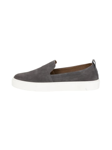 DreiMaster Maritim Leder Slip-Ons in Grau