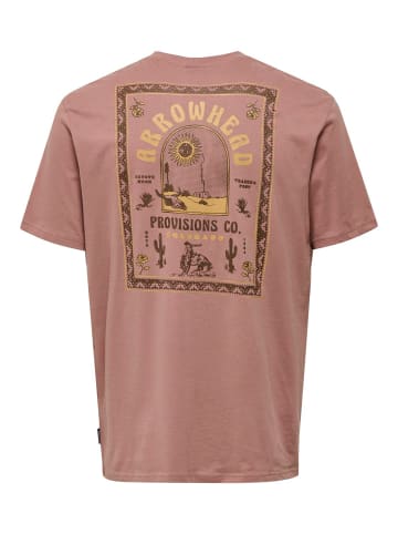 Only&Sons T-Shirt 2er-Set Rundhals Kurzarm in Rot-2