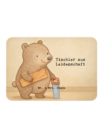 Mr. & Mrs. Panda Magnet Tischler Leidenschaft Design mit Spruch in Weiß