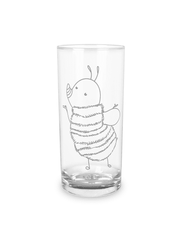 Mr. & Mrs. Panda Blümchentailglas Hummel flauschig ohne Spruch in Transparent