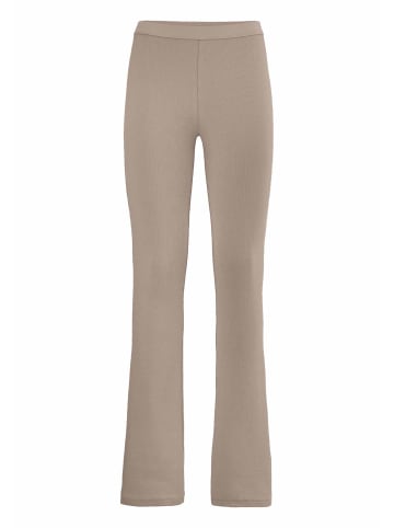 Hessnatur Hessnatur Leggings Flared SOFT RIB aus Bio-Baumwolle in mandelbraun