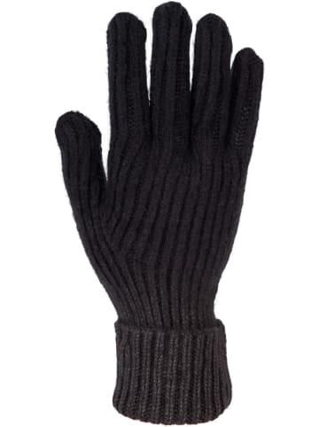 styleBREAKER Strickhandschuhe mit Farbverlauf in Schwarz-Dunkelgrau