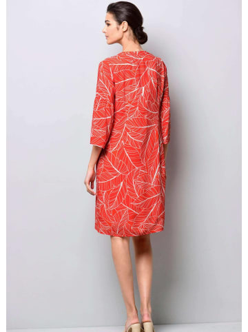 Alba Moda Kleid in grafischem Dessin in rot