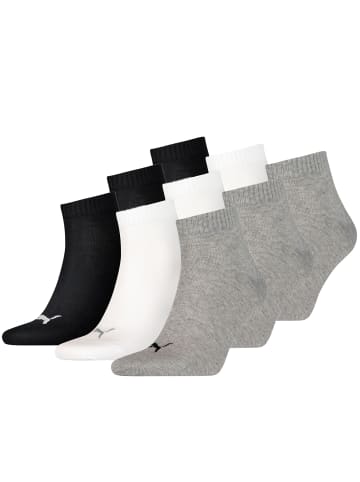 Puma Socken PUMA UNISEX QUARTER PLAIN 3P in 882 - grey/white/black