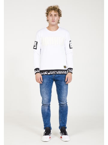 PLUS EIGHTEEN Herren Sweater in Weiss