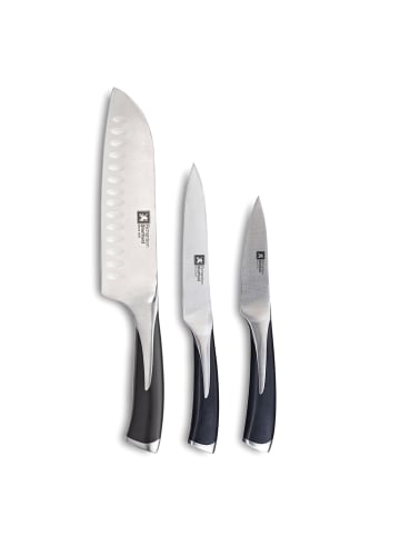 Richardson Sheffield 3-tlg. Küchenmesser Set KYU in schwarz