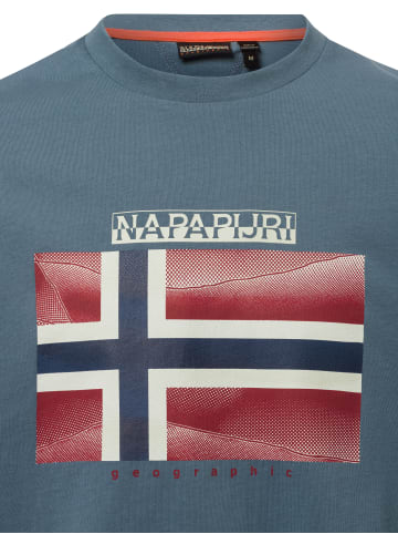 Napapijri T-Shirt Lari in grau