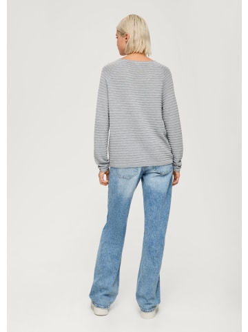 QS Strickpullover  in  9400_grau meliert