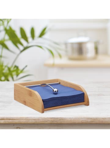 relaxdays Serviettenhalter in Natur