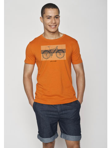 GreenBomb T-Shirt Bike Urban Cycle in Schwarzes Heidekraut Orange