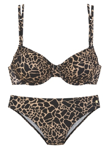 LASCANA Bügel-Bikini in schwarz-gold