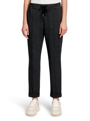 BETTY & CO Schlupfhose mit Struktur in Schwarz/Weiß