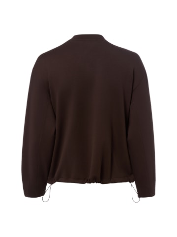 Marie Lund Sweatjacke in schoko - 0003