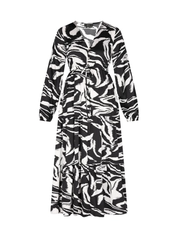 faina Kleid in Schwarz Wollweiss