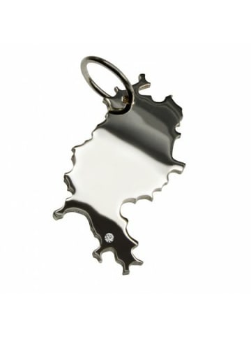 Schmuckador Hessen Anhänger mit Brillant 0,015ct 925 Silber in silber