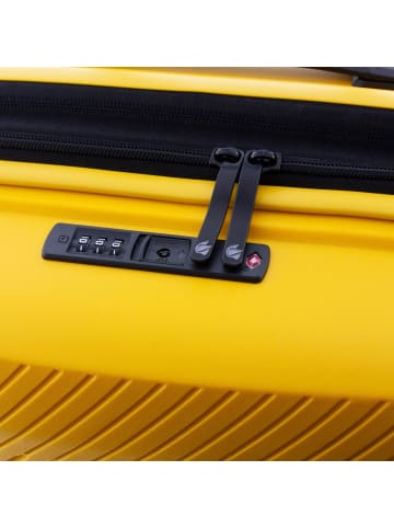 Gladiator 2800 4 Rollen Kabinentrolley 55 cm mit Dehnfalte in yellow