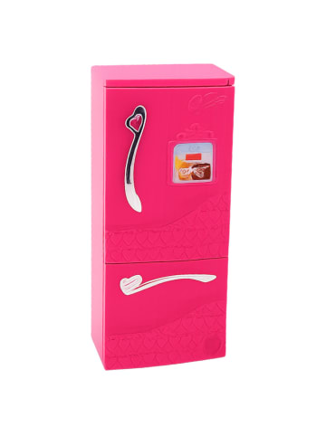 Wisam® Puppenküchenset Kühlschrank Backofen Zubehör Rosa
