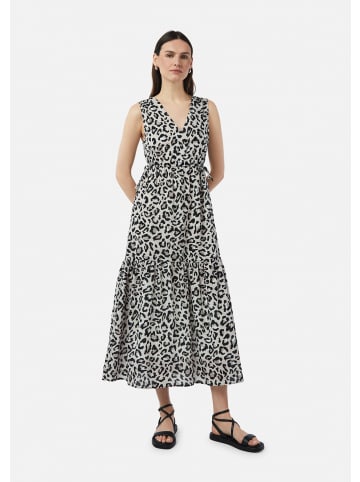comma CI Kleid lang in Grau-mehrfarbig