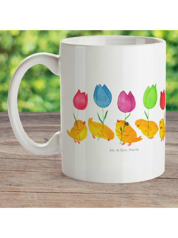 Mr. & Mrs. Panda Kindertasse Küken Parade ohne Spruch in Weiß