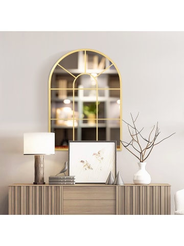 HOMCOM Wandspiegel-70L x 2B x 50H cm-Gold