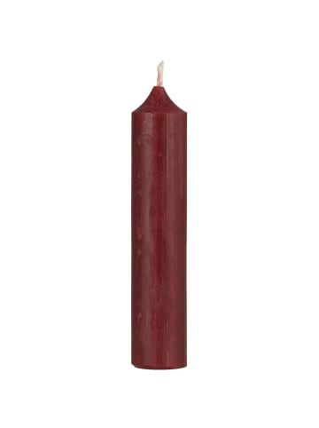 IB Laursen Rustikale Stabkerze 11 cm | Ø 2,2 cm in bordeaux