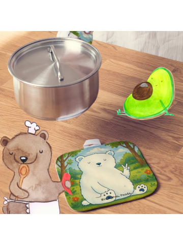 Mr. & Mrs. Panda Ofenhandschuhe Eisbär Faul Design ohne Spruch in Weiß