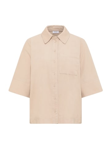 Cecil Cord Hemdbluse in Beige