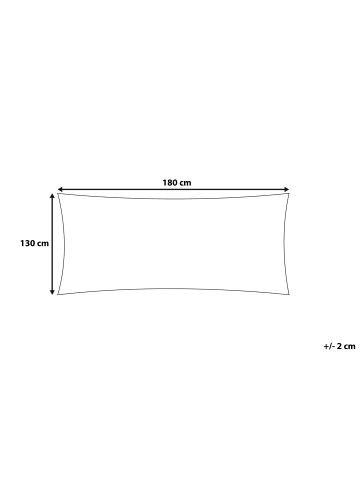 Beliani Kuscheldecke ASAKA in Beige - (W) 130 x (H) 1 x (L) 180 cm
