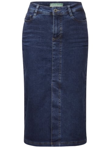 Street One Midi Jeansrock in Blau