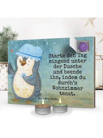 Mr. & Mrs. Panda Duftkerzen Adventskalender Pinguin Duschen Desi... in Weiß