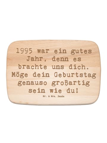 Mr. & Mrs. Panda Frühstücksbrettchen Spruch 1995 Geburtstag mit ... in Transparent