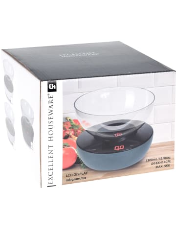 Excellent Houseware Küchenwaage in grau