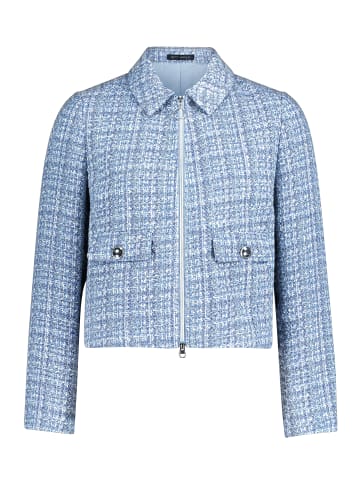 Betty Barclay Blazer-Jacke langarm in Blau/Weiß