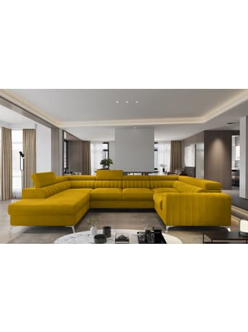 MF Design Luisa Recamiere Links in Senf -  (L) 202 x (B) 347 x (H) 92 cm