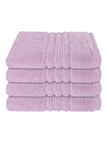 Schiesser Handtuch Milano im 4er Set in Rosé