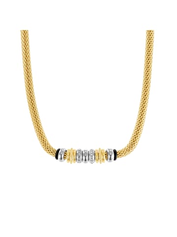 s.Oliver Halskette Edelstahl, IP Gold, Kautschuk in Gold