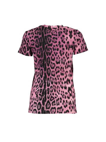 cavalli CLASS Pinkes Baumwoll-T-Shirt