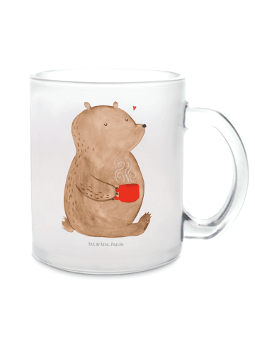 Mr. & Mrs. Panda Kaffeebecher Bär Kaffee ohne Spruch in Transparent