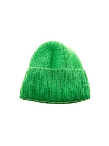 Faera Beanie Mütze für Winter und Herbst mit Innenfutter in Grün