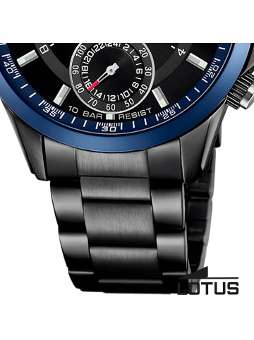 Lotus Chronograph-Armbanduhr Lotus Classic schwarz groß (ca. 43mm)