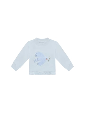 leevje Sweatshirt bird' mit Rüschensaum in lavender