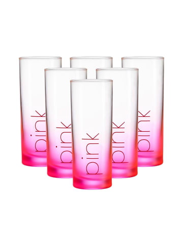 Ritzenhoff & Breker 6er Set Trinkgläser Favo in 360 ml in Pink