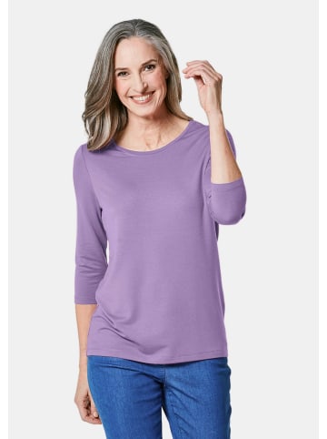 GOLDNER Shirt Kombifreundliches Shirt mit ¾ Arm in flieder