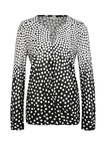 LASCANA Langarmshirt in schwarz-weiß-bedruckt