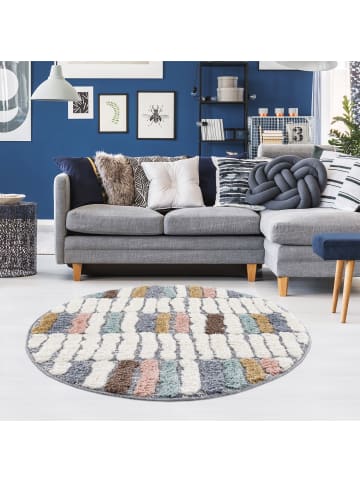 payé Teppich Hochflor Multicolor Nara