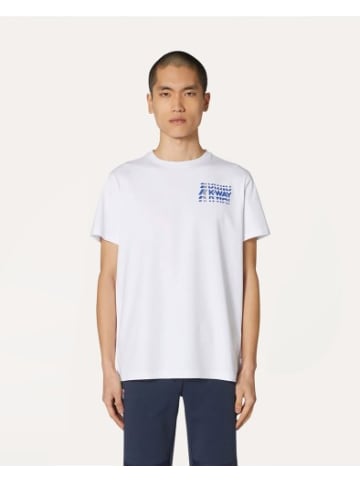 K-Way Odom Tshirt mit mehreren Schriftzügen in Weiß