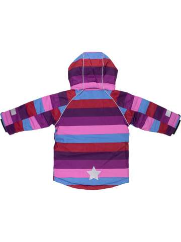 Villervalla Winterjacken Streifen in lila