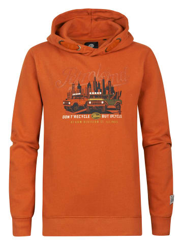 Petrol Industries Hoodie mit Aufdruck Berwyn in Orange