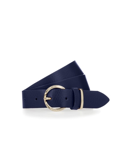 Vanzetti 30 mm Ledergürtel mit Dornschließe in Marine