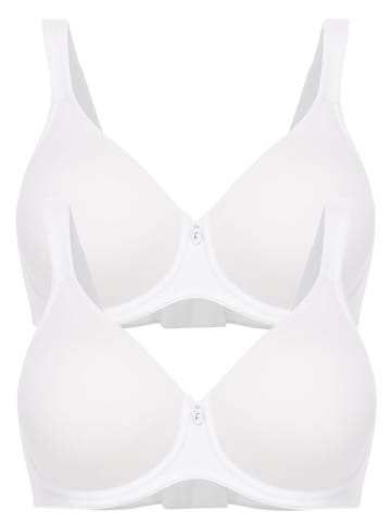 Felina 2er Pack Spacer BH mit Bügel in weiss weiss